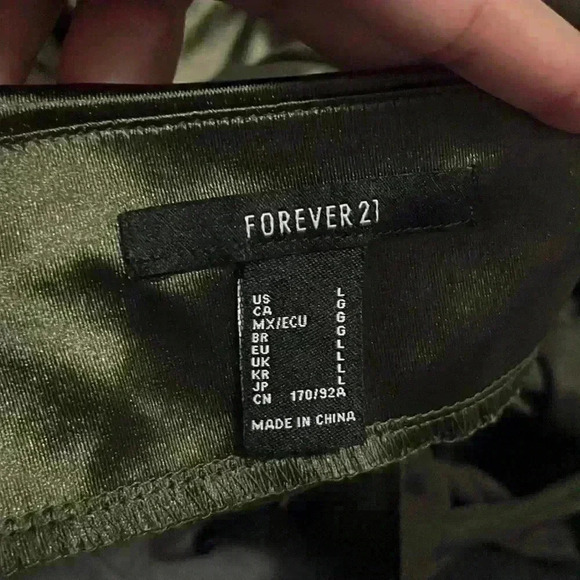 Dark Green Midi Dress - Picture 6 of 6